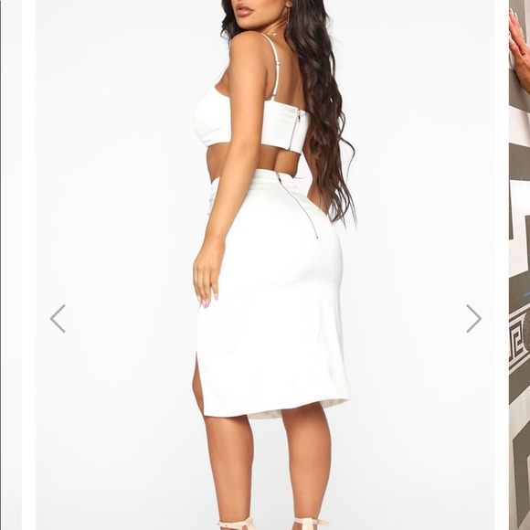 Fashion Nova Making You Famous Satin Skirt Set - Picture 8 of 8